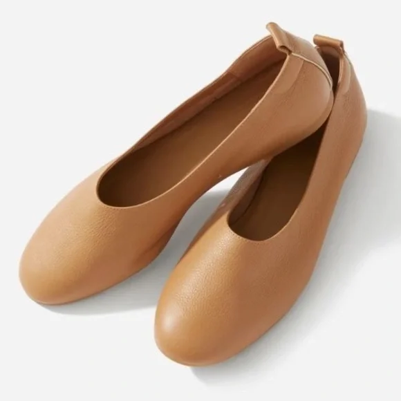$135 EVERLANE The Italian Leather Day Glove Ballet Flat - Picture 1 of 4